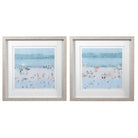 Sea Glass Sandbar Framed Prints - Set of 2 by Uttermost