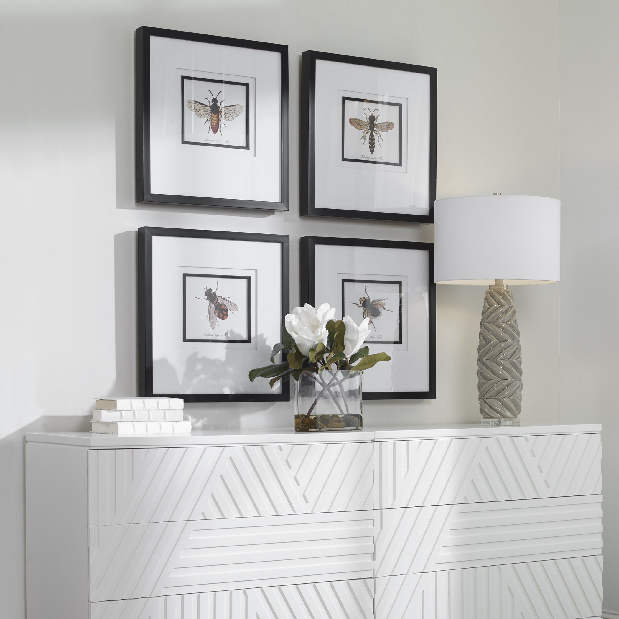 Anthophila Framed Prints - Set of 4 by Uttermost