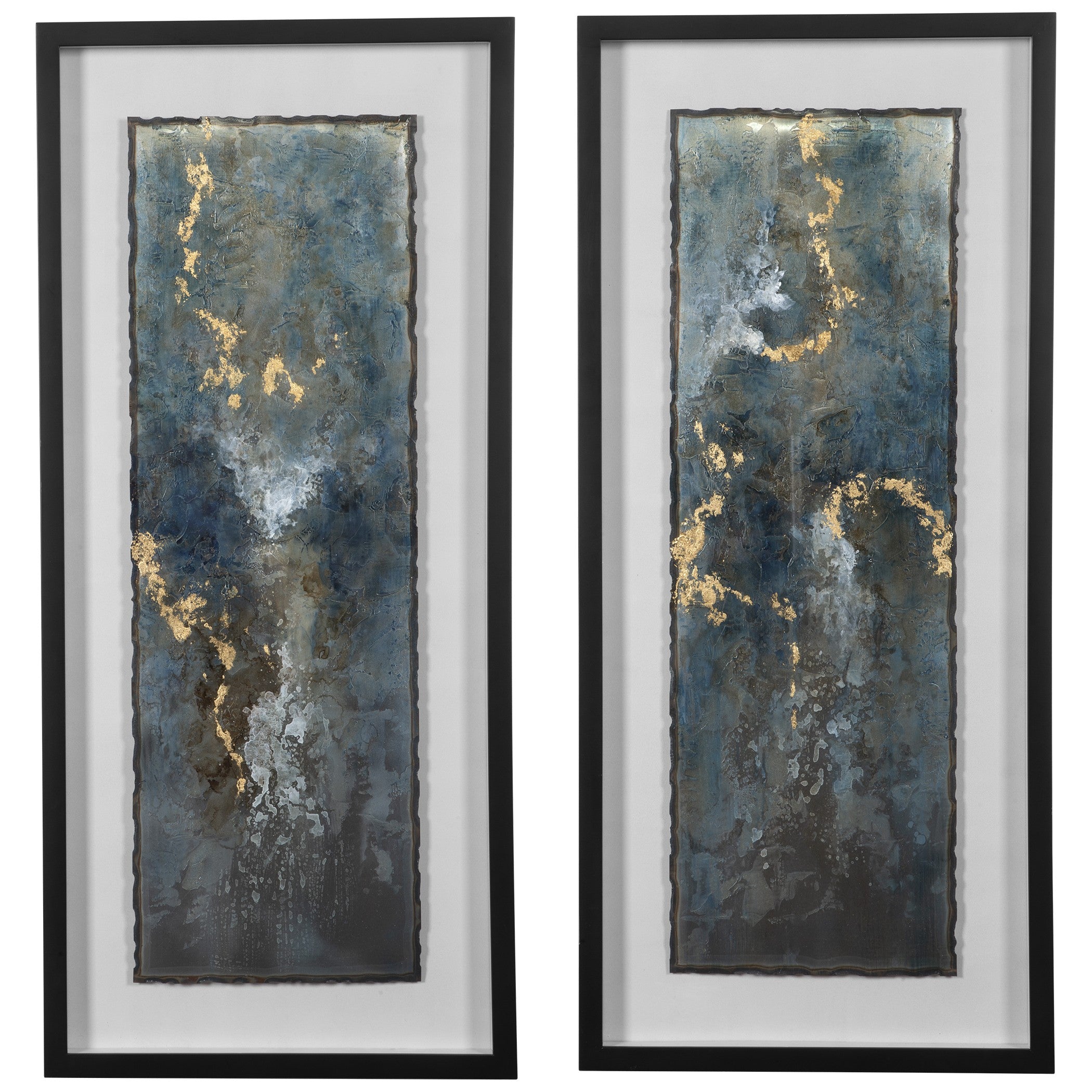 Glimmering Agate Shadow Boxes - Set of 2 by Uttermost