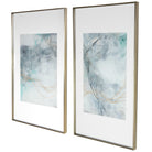 Undulating Oro Abstract Prints - Set of 2 by Uttermost