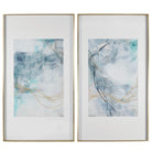 Undulating Oro Abstract Prints - Set of 2 by Uttermost