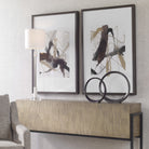 Burgundy Interjection Abstract Prints - Set of 2 by Uttermost