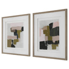 Color Block Framed Prints - Set of 2 by Uttermost