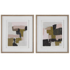 Color Block Framed Prints - Set of 2 by Uttermost