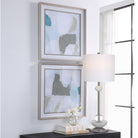 Mist Shapes Framed Prints - Set of 2 by Uttermost