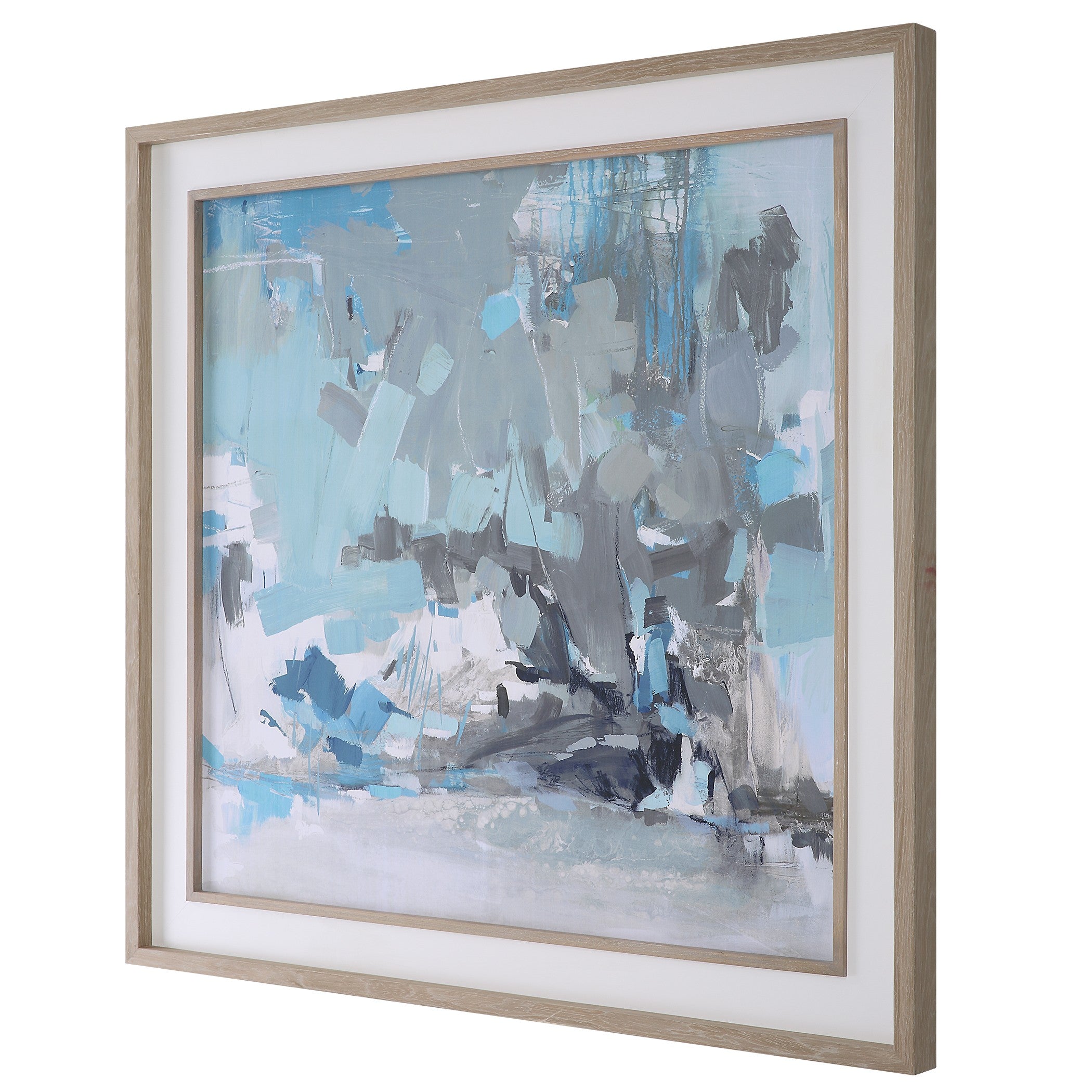 Misty Moonlight Abstract Framed Print by Uttermost