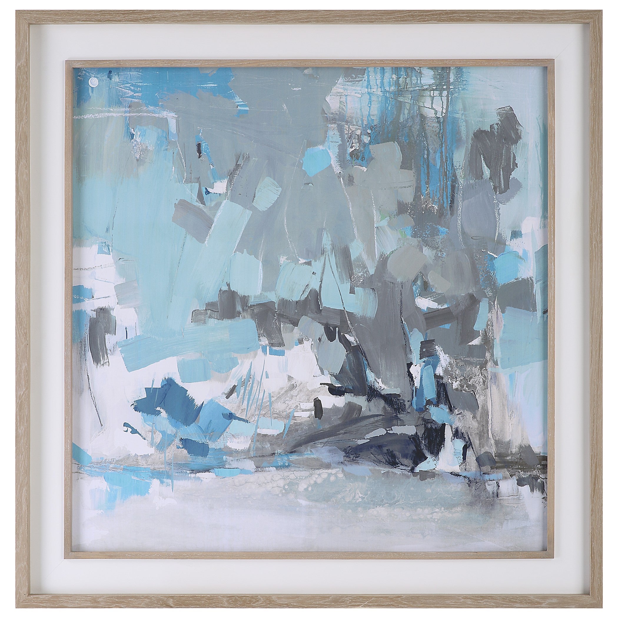 Misty Moonlight Abstract Framed Print by Uttermost