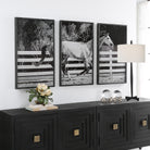Galloping Forward Equine Prints - Set of 3 by Uttermost