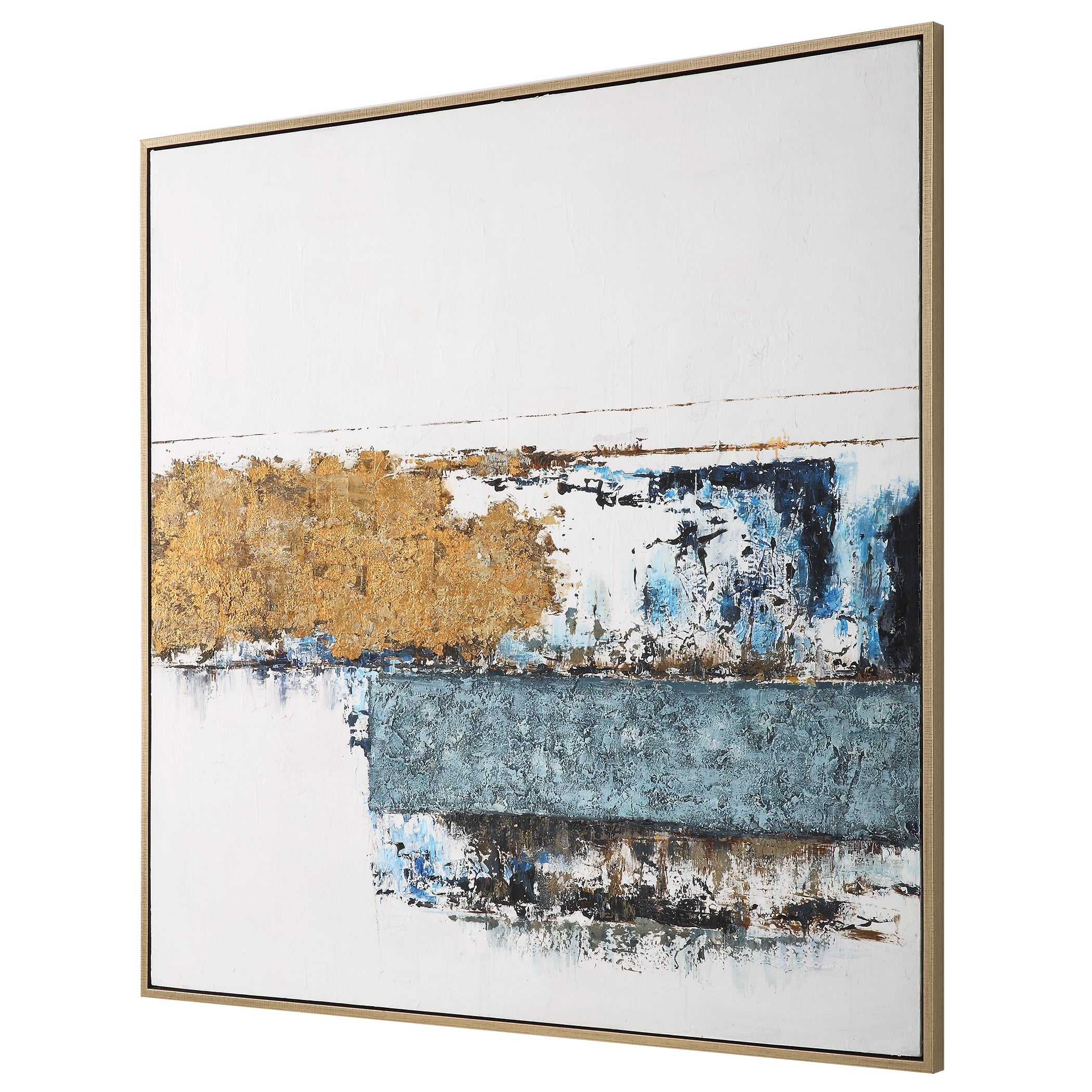 Stacked Against Hand Painted Canvas by Uttermost