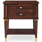 Salinger Bedside Table in Dark by Theodore Alexander