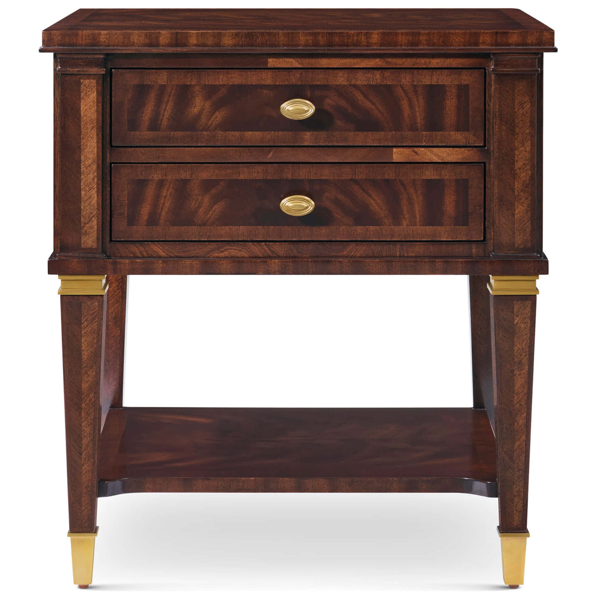 Salinger Bedside Table in Dark by Theodore Alexander