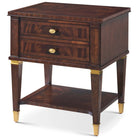 Salinger Bedside Table in Dark by Theodore Alexander