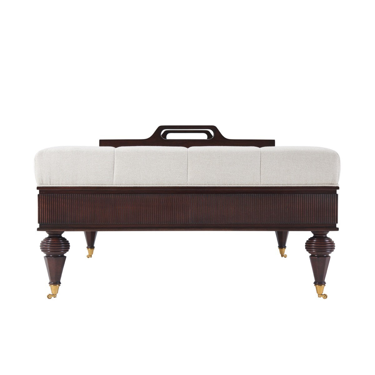 Ottoman Bolen in Kendal Linen by Theodore Alexander