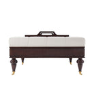 Ottoman Bolen in Kendal Linen by Theodore Alexander