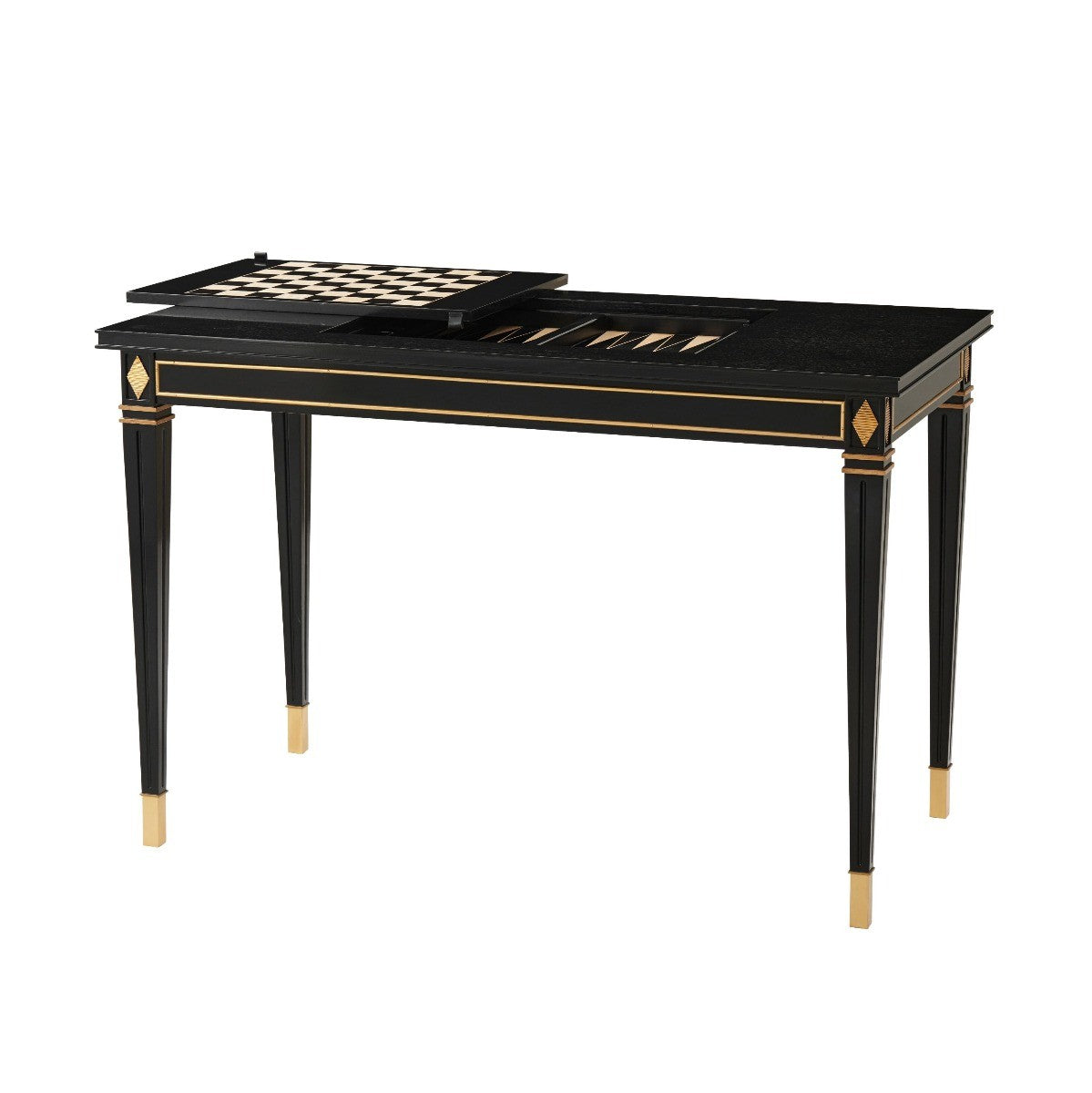 Sargent Games Table in Seal by Theodore Alexander