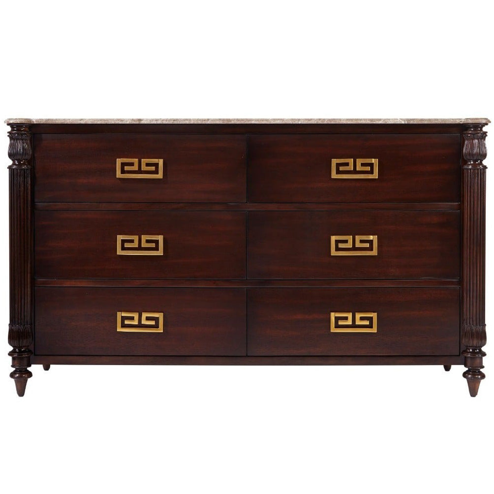 Duane Marble Dresser by Theodore Alexander