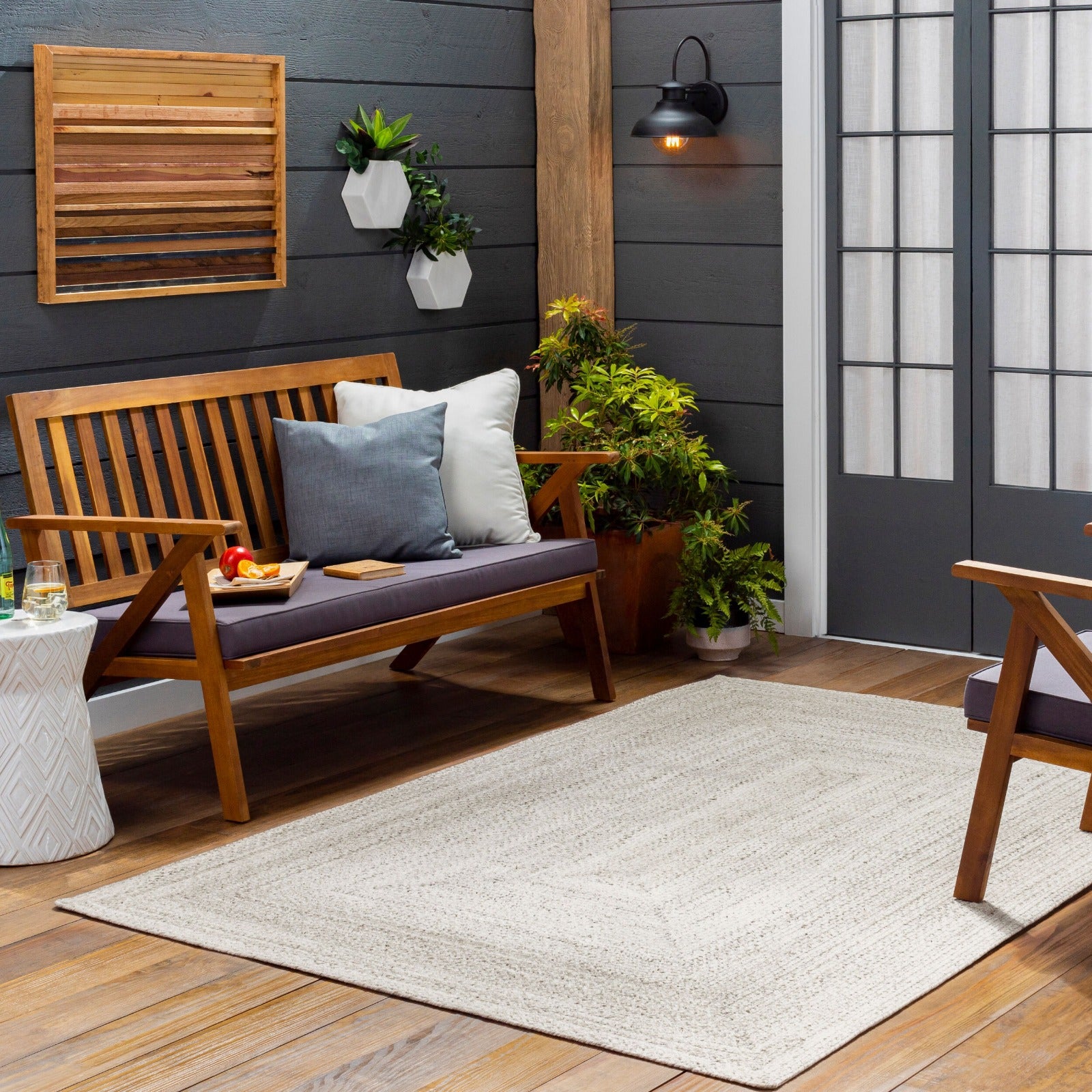 Azalea Hand Woven Neutral Rug by Keiichi