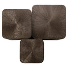 Cubes Bronze Metal Coffee Tables (Set of 3) by Richmond Interiors