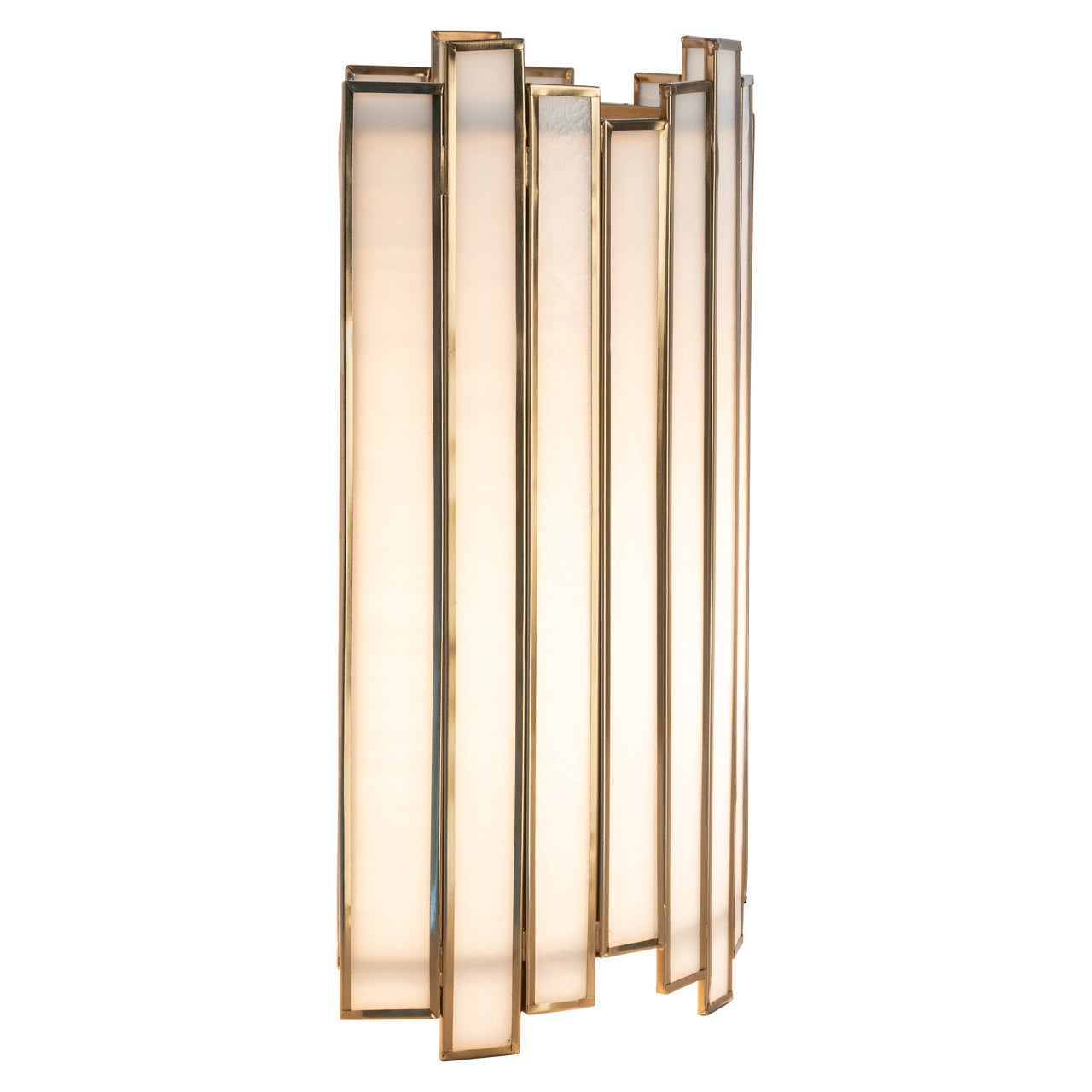 Lima Antique Brass & Opal Glass Wall Light by Richmond Interiors