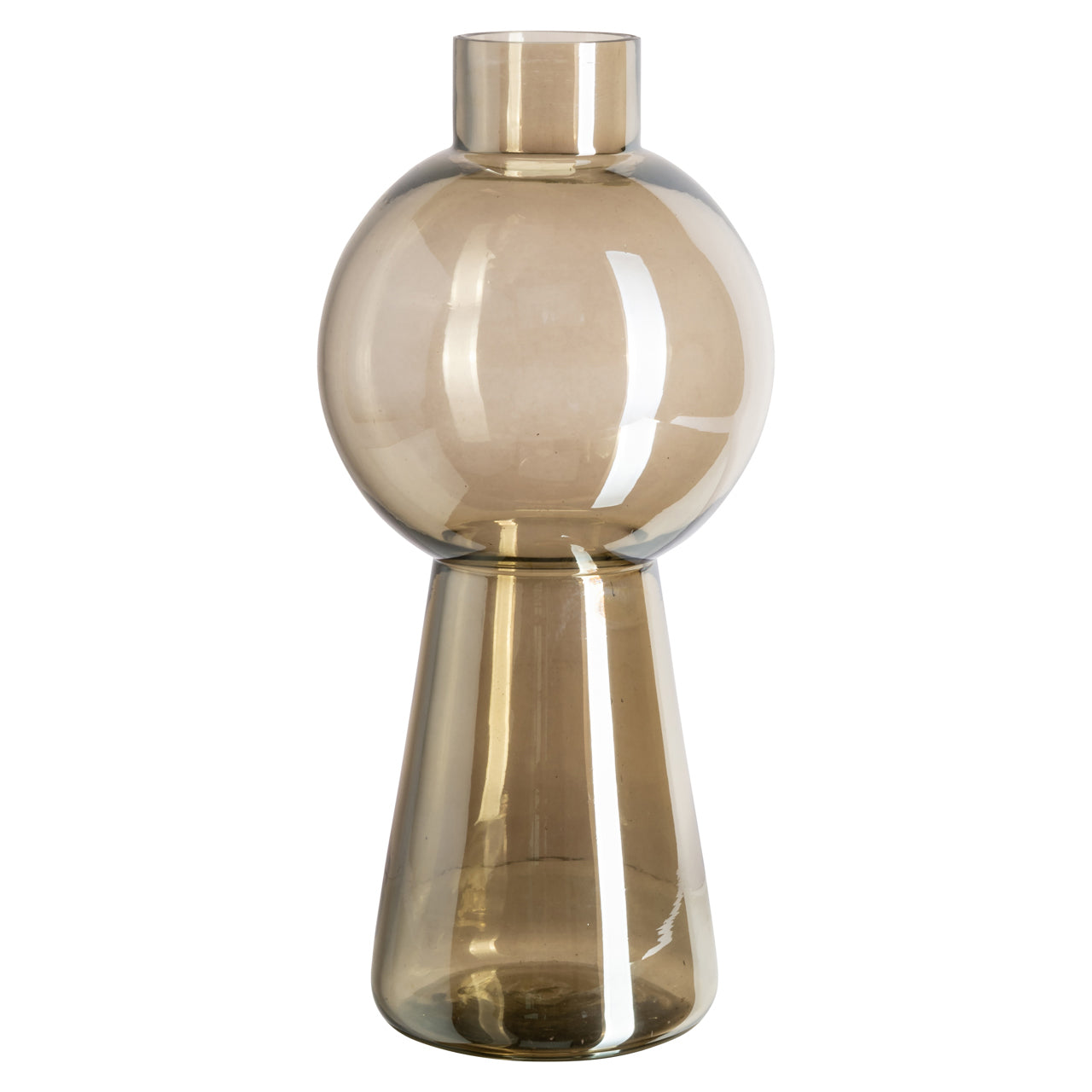 Sera Large Glass Vase - Smoke by Richmond Interiors