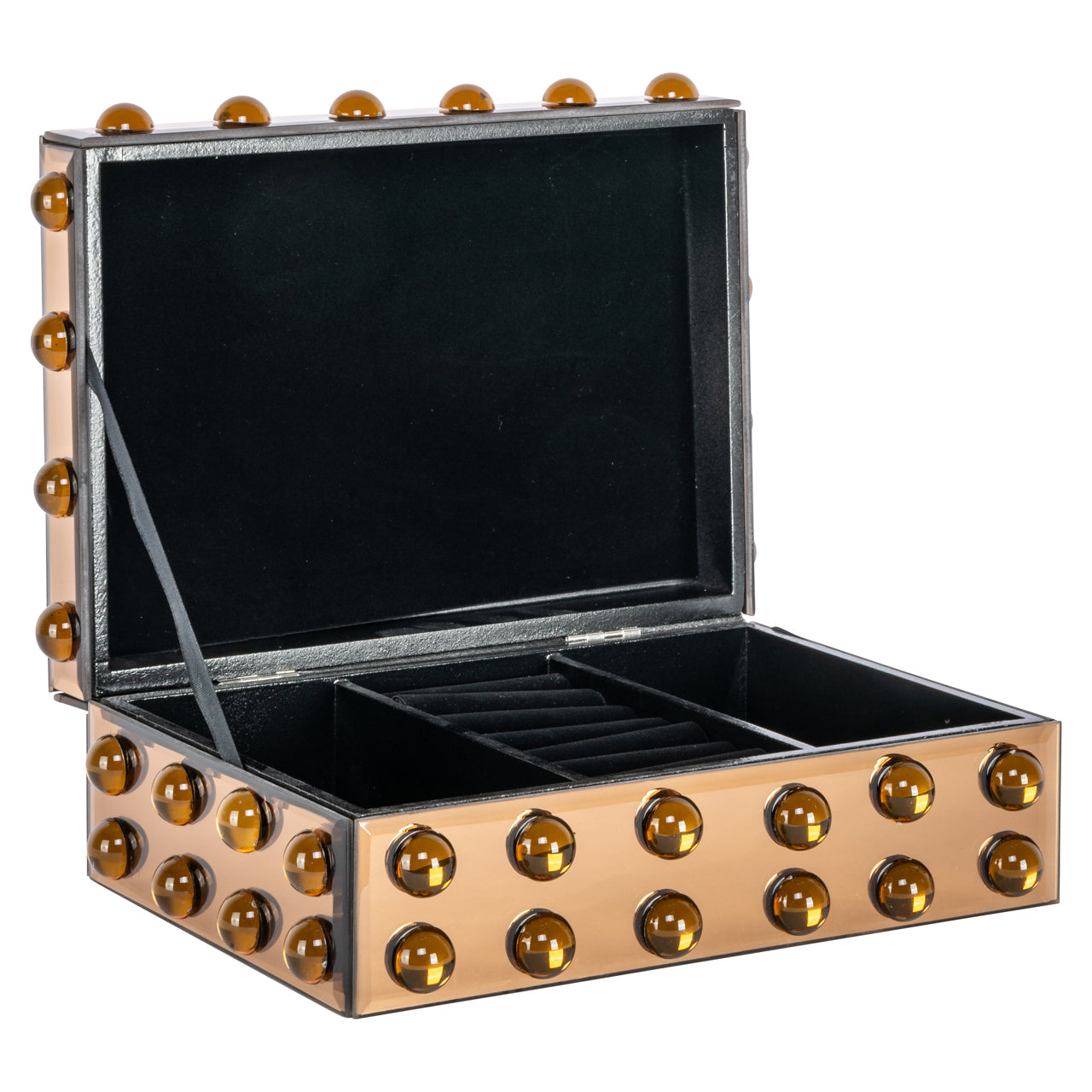 Layla Mirror Storage Box - Brown by Richmond Interiors