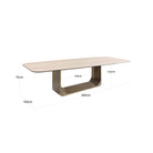 Maxfield Beige Ceramic Dining Table - 300cm by Richmond Interiors