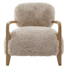 Baaarb Accent Chair in Faux Sheepskin Keiichi
