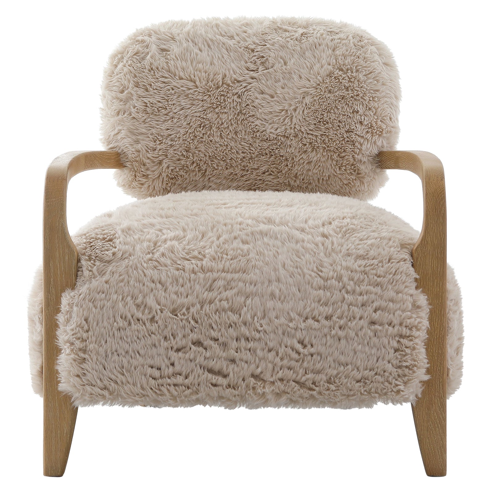 Baaarb Accent Chair in Faux Sheepskin Keiichi
