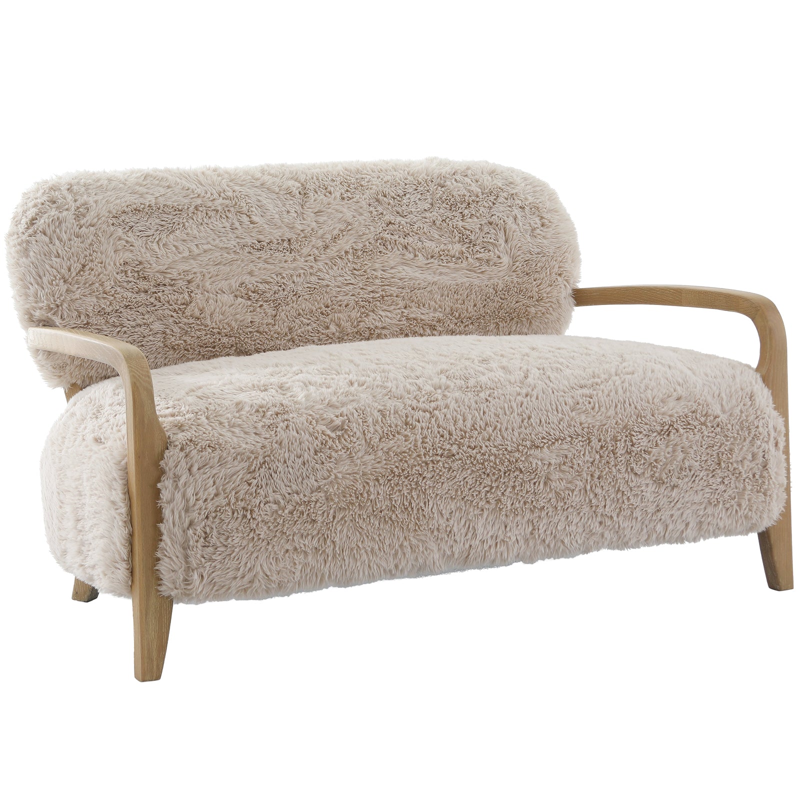 Baaarb Sofa in Faux Sheepskin by Keiichi