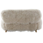 Baaarb Sofa in Natural Real Long Sheepskin by Keiichi