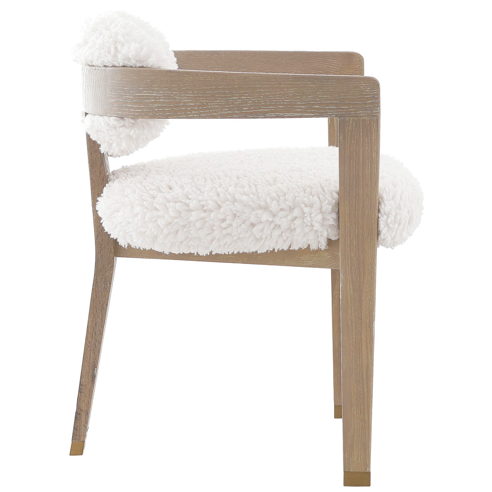 Baaarb Dining Chair in Faux Sheepskin Keiichi