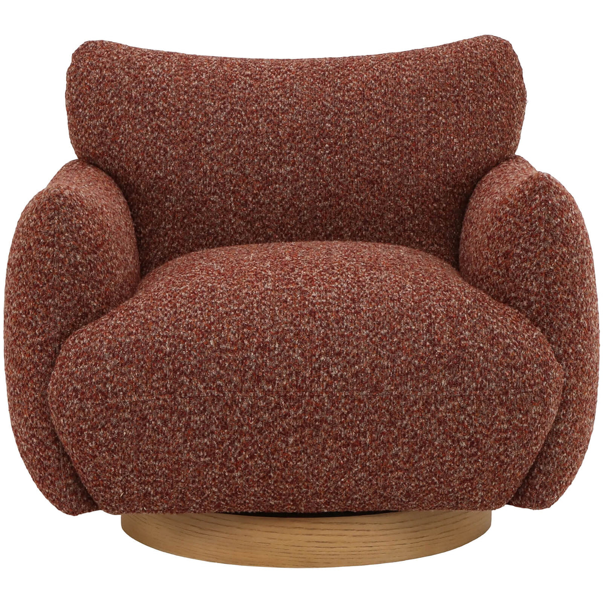 Batsford Swivel Chair in Mulberry Boucle Keiichi