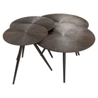 Quadra Bronze Metal Coffee Table Set of 4 by Richmond Interiors