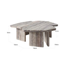 Westin Grey Travertine Coffee Table - Set of 3 by Richmond Interiors