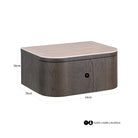 Nando Brown Wall Mounted Nightstand / Bedside Table by Richmond Interiors