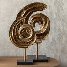 Swirl Antique Brass Decorative Object - Small Richmond Interiors