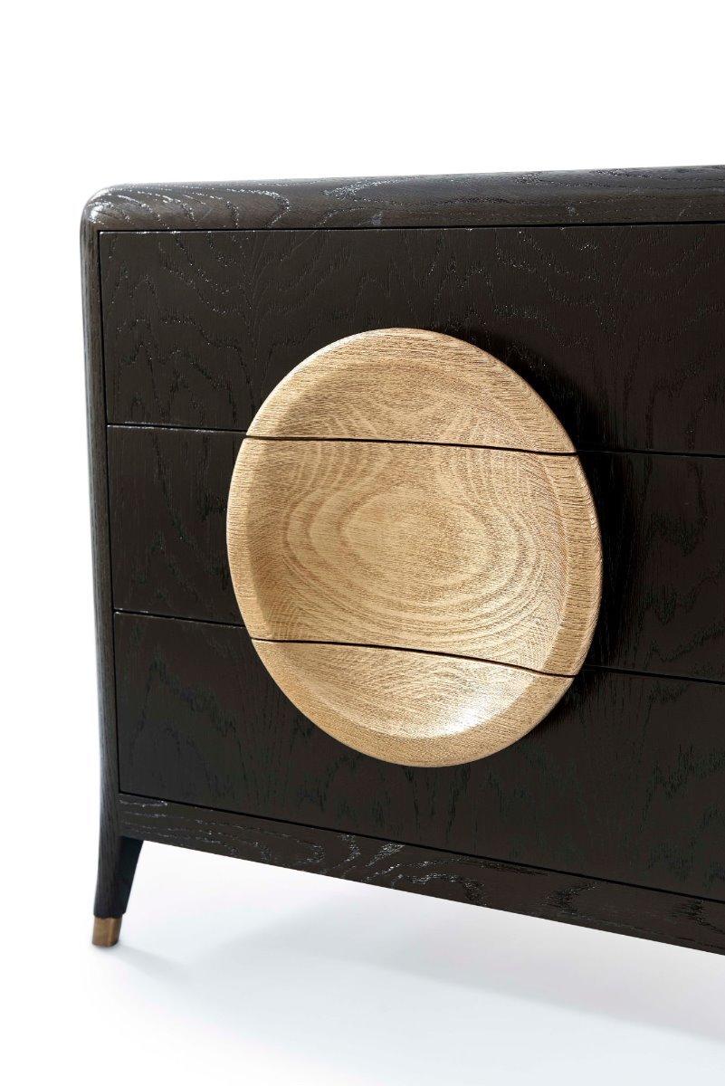 Collins Bedside Chest with Marble Top by Theodore Alexander