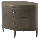 Bedside Table Eli in Tempest & Brushed Brass by Theodore Alexander