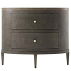 Bedside Table Eli in Tempest & Brushed Brass by Theodore Alexander