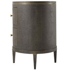 Bedside Table Eli in Tempest & Brushed Brass by Theodore Alexander