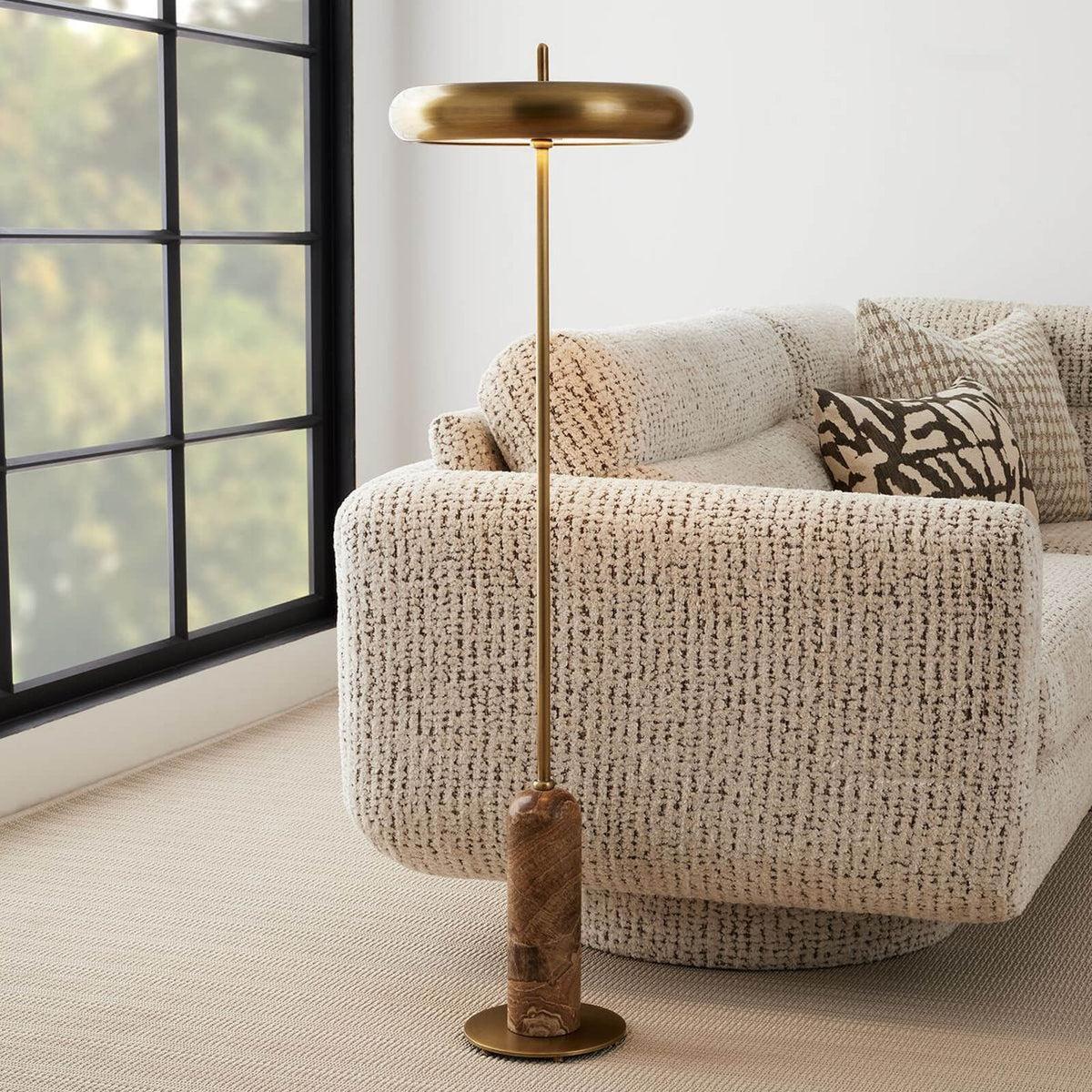 Beret Floor Lamp by Uttermost
