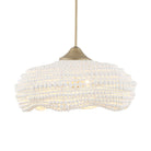 Biddeford White Beaded 5-Light Pendant by Uttermost