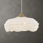 Biddeford White Beaded 5-Light Pendant by Uttermost