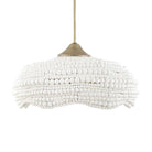 Biddeford White Beaded 5-Light Pendant by Uttermost