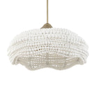 Biddeford White Beaded 5-Light Pendant by Uttermost