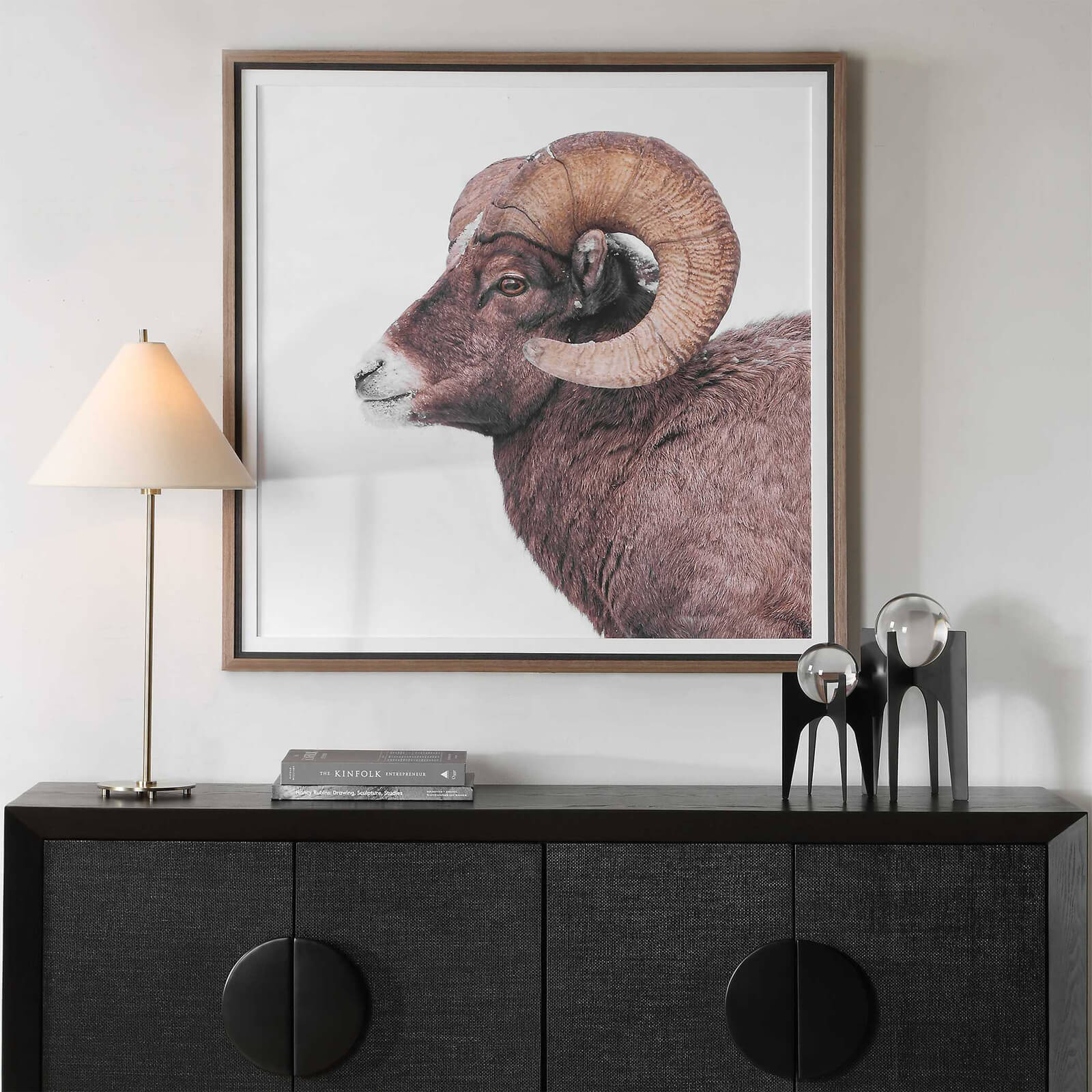 Big Horn Sheep Framed Print by Uttermost