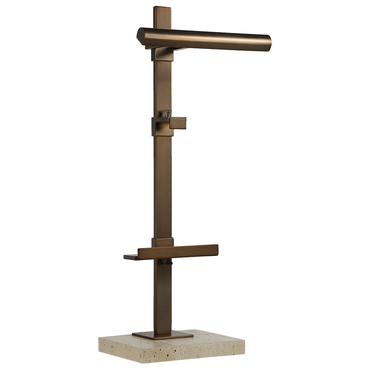 Lean On Me Lighted Easel in Travertine/Bronze by Uttermost