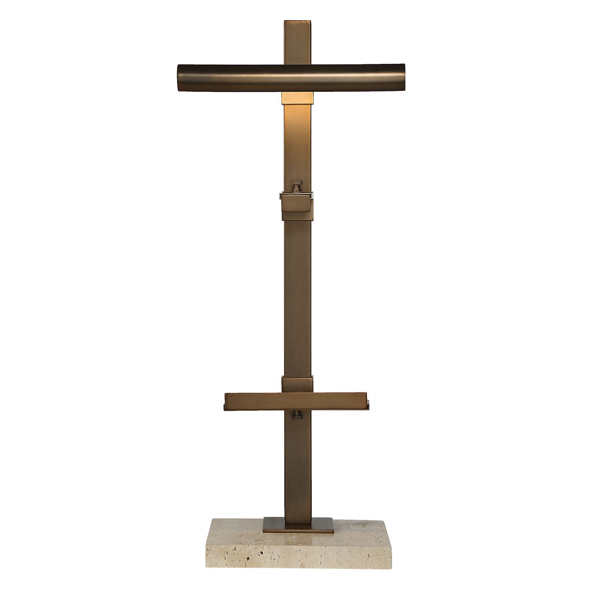 Lean On Me Lighted Easel in Travertine/Bronze by Uttermost