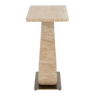 About Turn Side Table in Travertine by Uttermost