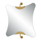Ahead of the Curve Square Mirror in Brass - Large by Uttermost
